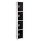 Adiroffice 12 in W, 12 in D, 72 in H, Steel ADI629-204-BLK-4PK - alternate 2